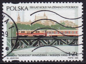 Poland - 1995 - Scott #3245 - used - Train