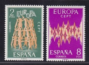 Spain  #1717-1718   MNH  1972   Europa