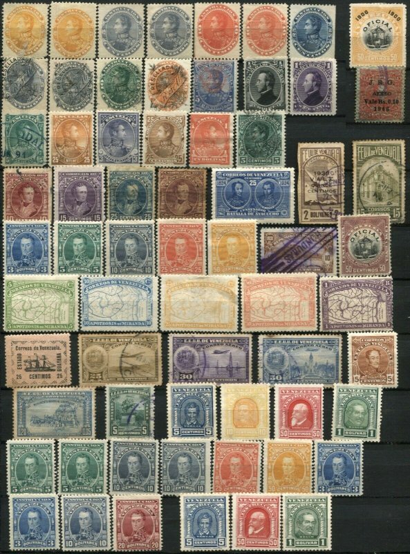 Early VENEZUELA Postage Latin America Stamp Collection CORREOS Used MINT LH