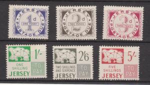 Jersey 1969 Postage Due set of 6 Unmounted Mint NHM