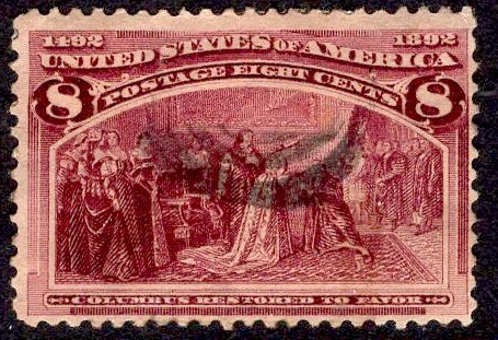 US Stamp #236 USED SCV $10.00