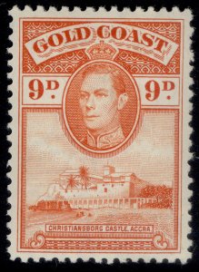 GOLD COAST GVI SG127, 9d orange, M MINT.