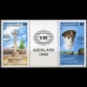 NEW CALEDONIA 1990 - Scott# C219a Mil.Cemetery Set of 2 NH