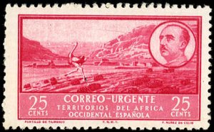 Spanish West Africa-Scott #E1 F-VF/NH - 1951 25¢ Tilimenzo Pass