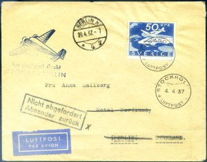 Bromma-Berlin Flight - 4.4.1937.