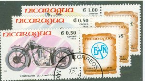 NICARAGUA 1419-21 USED BIN $1.50