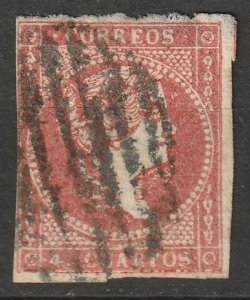 Spain 1856 Sc 41 used