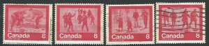 Canada  644-647  Used   Complete