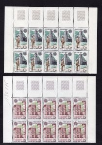 Andorra French  #269-270  MNH  1979 Europa in blocks of 10 stamps