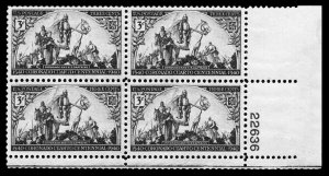 US 1940-1949 PLATE BLOCKS STAMP ALBUM PAGES (45 PDF b&w illustrated pages)