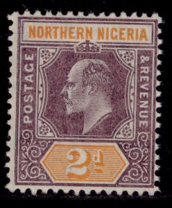 NORTHERN NIGERIA EDVII SG22, 2d dull purple & yellow, LH MINT. Cat £28. ORDINARY