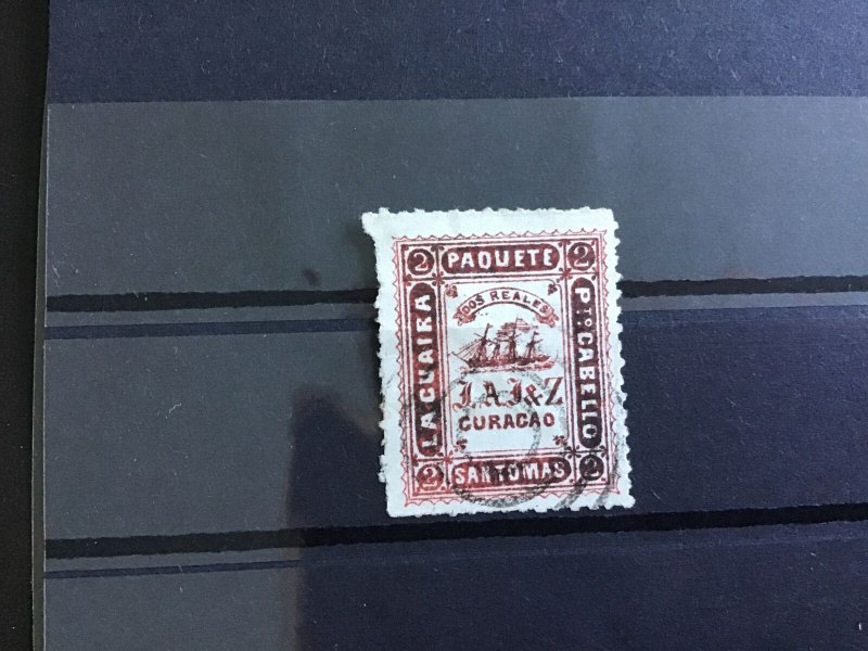 San Thomas Curacao Steam Ship Company used  stamp  R29901 