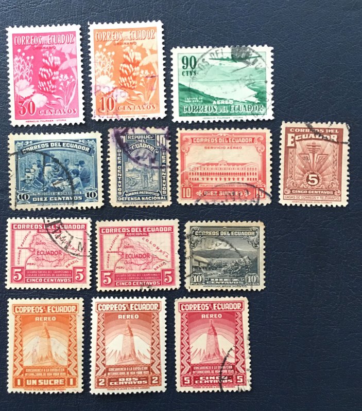 Ecuador Stamps 1939-1947, Airmail, Empire State Building,