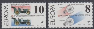 1994 Bosnia Herzegovina Mostar 17-18 Cars - Europa Cept 10,00 €