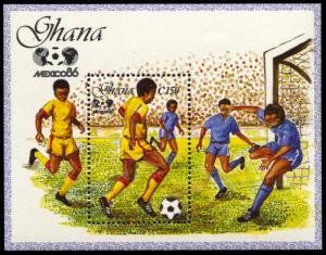 Ghana 1015, MNH, World Cup Football Championship souvenir sheet