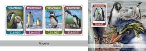 Z08 IMPERF MOZ18318ab Mozambique 2018 Penguins MNH ** Postfrisch Set