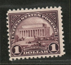 US Scott 571 Lincoln Memorial Mint VF Never Hinged