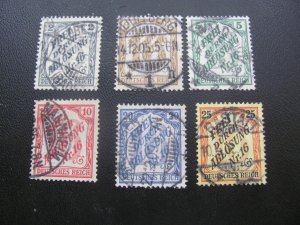 Germany 1903/05 Used SC OI16-21 Official SET XF 190 EUROS (124)