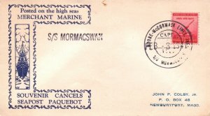 1934 Moore-McCormack Lines Ship Cover - SS Mormacswan - L35677