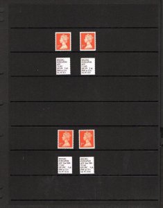 SPECIALISED COLLECTION OF UNMOUNTED MINT NVI MACHINS ON DOUBLE SIDED PAGE