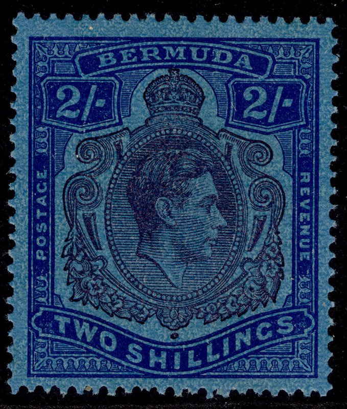 BERMUDA GVI SG116c, 2s purple & blue/deep blue, LH MINT. Cat £11.