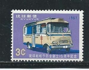 Ryukyu Islands 163 1967 TB single MNH