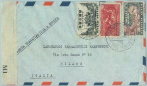 89622 -  MEXICO  -  POSTAL HISTORY - Censored  AIRMAIL COVER  to ITALY  1941