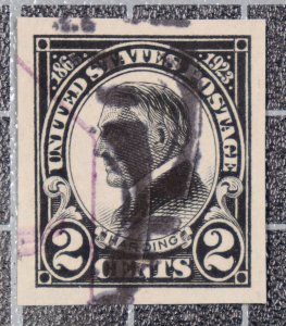 Scott 611 - 2 Cents Harding - Used - Nice Stamp - SCV - $4.00