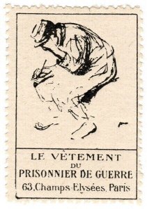 (I.B) France (Great War) Cinderella : Prisoners of War Clothing Fund