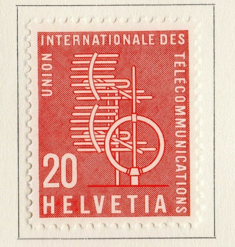 Switzerland Helvetia 1958 Early Issue Fine Mint Hinged 20c. NW-170837