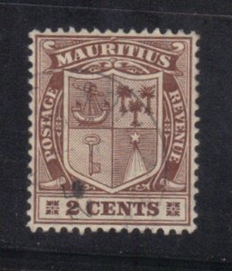 MAURITIUS SCOTT #138 USED 2c 1910  SEE SCAN