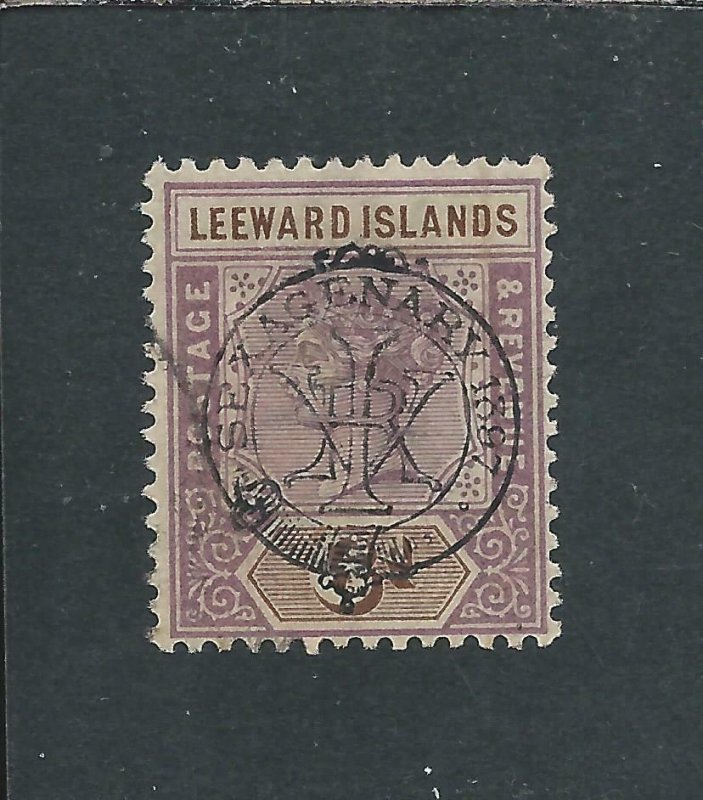 LEEWARD IS 1897 6d DULL MAUVE & BROWN GU SG 13 CAT £130