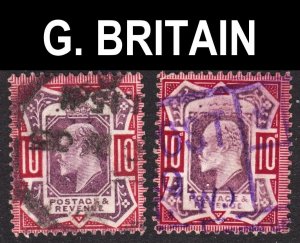 Great Britain Scott 137, 137a F to VF used. FREE...