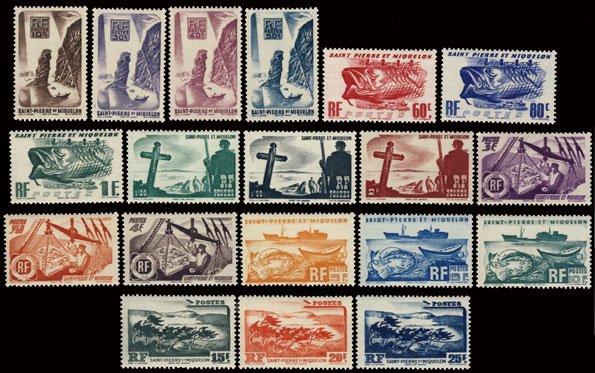 Scott #324-42 Scenes MNH