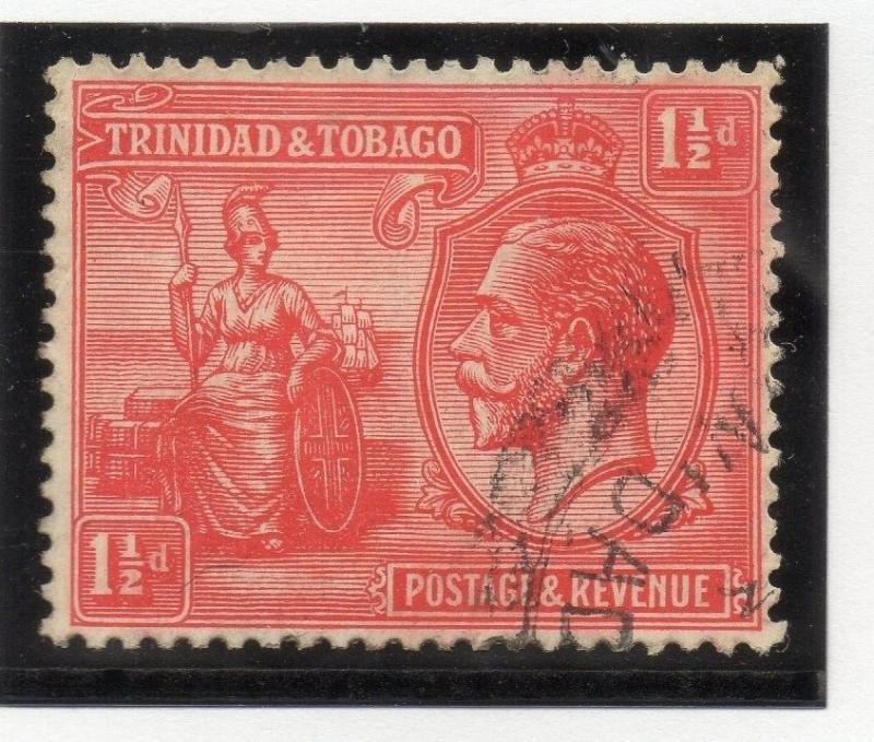 Trinidad & Tobago 1920s Early Issue Fine Used 1.5d. 033861