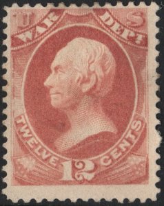 SC#O119 12¢ Henry Clay War Department Official (1879) No Gum/Uncancelled