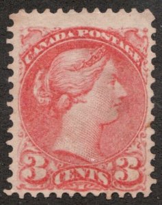 1888 Canada Sc #41 - 3¢ Small Queen Victoria - Mint No Gum