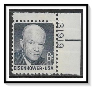 US #1393 Eisenhower Plate # Single MNH