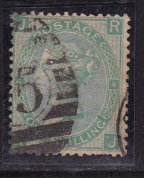 Great Britain 1865 Plate Nr.-4   1sh green   VF/used