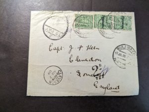 1909 British South Africa Cover Bulawayo to Somerset England Postage Due