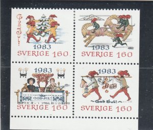 Sweden  Scott#  1474-1477  MH  (1983 Postcard Designs)
