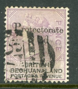 Bechuanaland  1888 British Colony QV 3p SG #43 VFU A870