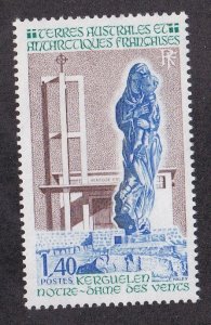 Fr. Southern Antarctic Terr., # 99, Our Lady of the Winds Statue, NH, 1/2 Cat