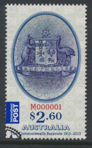 Australia  SC# 3921  SG 3990  Used Banknotes Coat of Arms with fdc see detail...