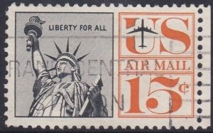 USA #C58 - 1959 Airmail Statue of Liberty  15c- used