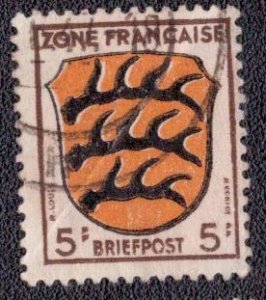 Germany -French Occupation 1945 -  4N3 Used