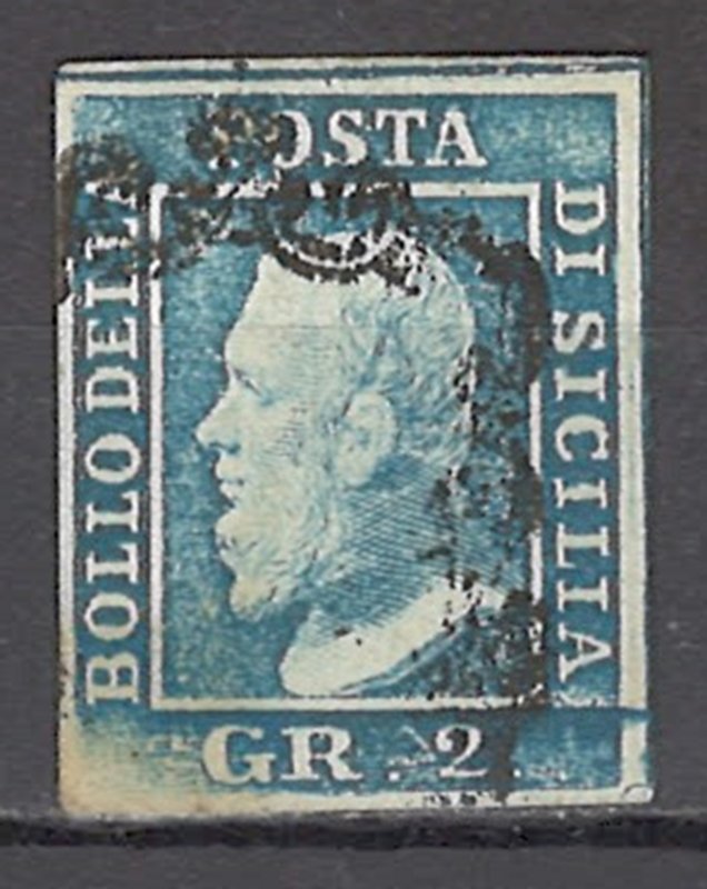 COLLECTION LOT OF #1107 ITALIAN STATES SICILY # 13g 1859 CV=$120