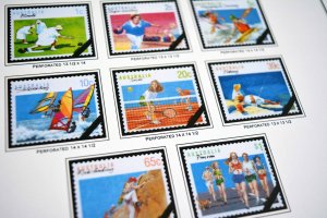 COLOR PRINTED AUSTRALIA 1976-1990 STAMP ALBUM PAGES (63 illustrated pages)