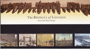 GB QEII 2002 The Bridges of London Presentation Pack 338 Cat £45 Excellent U/M