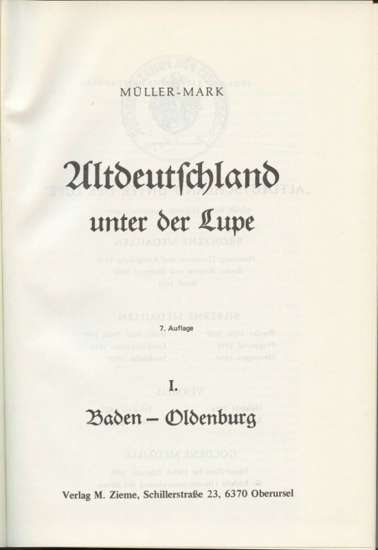 Germany, Mueller Mark, 1985 Altdeutschland unter der Lupe, in German, Vol. I